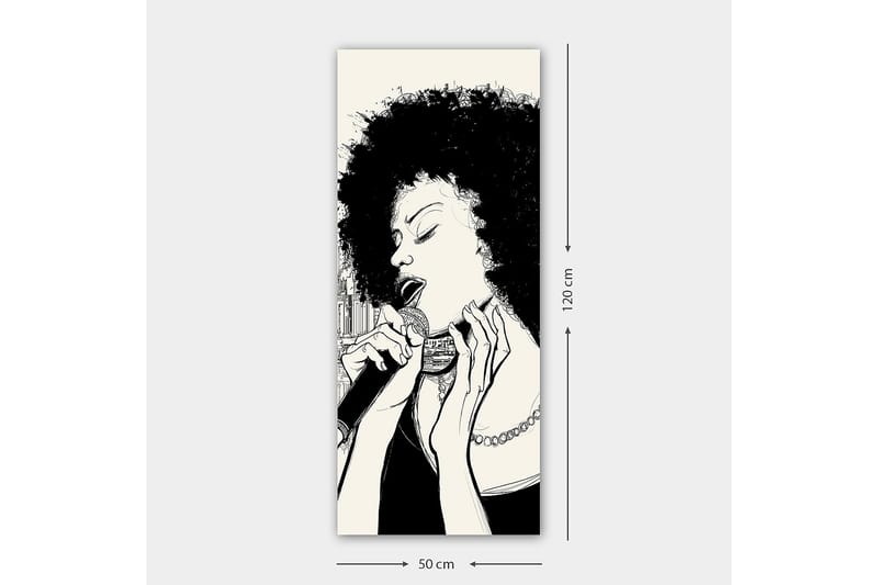 Canvasbilde DKY People Flerfarget - 50x120 cm - Interiør - Maleri & posters - Lerretsbilder