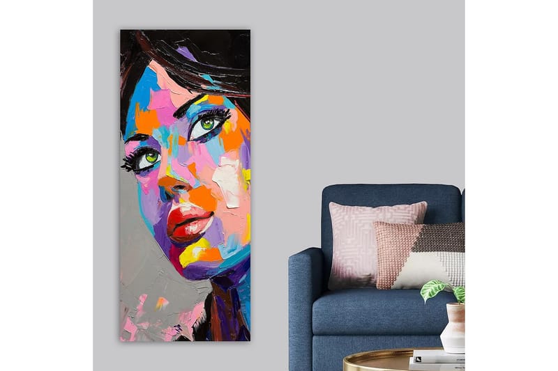 Canvasbilde DKY People Flerfarget - 50x120 cm - Interiør - Maleri & posters - Lerretsbilder