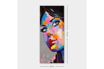 Canvasbilde DKY People Flerfarget - 50x120 cm - Interiør - Maleri & posters - Lerretsbilder
