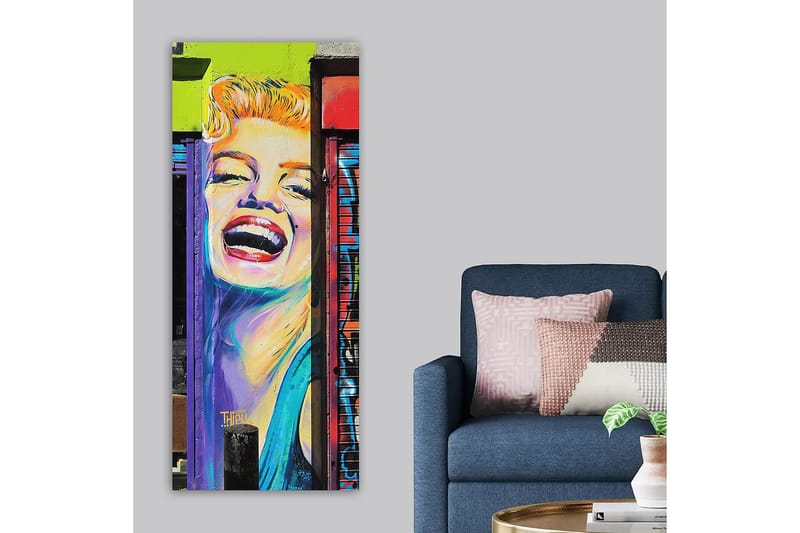 Canvasbilde DKY People Flerfarget - 50x120 cm - Interiør - Maleri & posters - Lerretsbilder