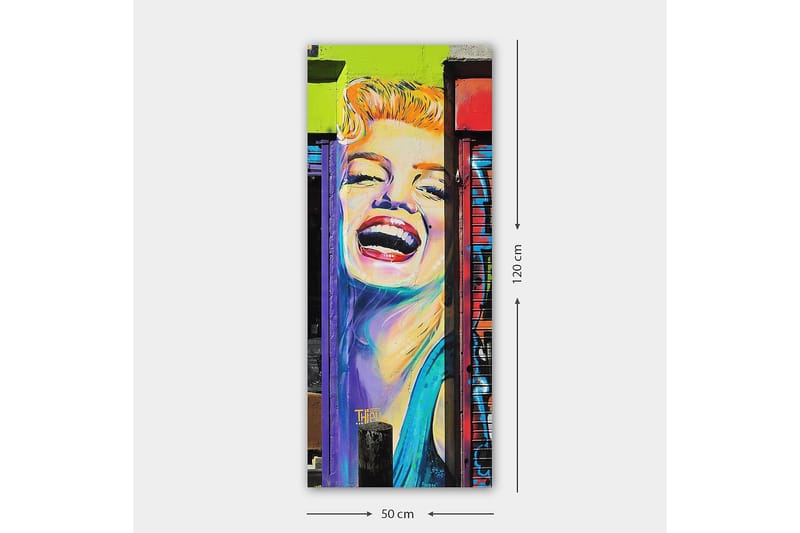 Canvasbilde DKY People Flerfarget - 50x120 cm - Interiør - Maleri & posters - Lerretsbilder