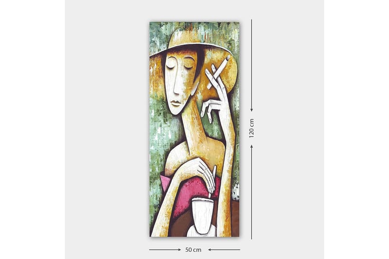 Canvasbilde DKY People Flerfarget - 50x120 cm - Interiør - Maleri & posters - Lerretsbilder