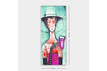 Canvasbilde DKY People Flerfarget - 50x120 cm - Interiør - Maleri & posters - Lerretsbilder