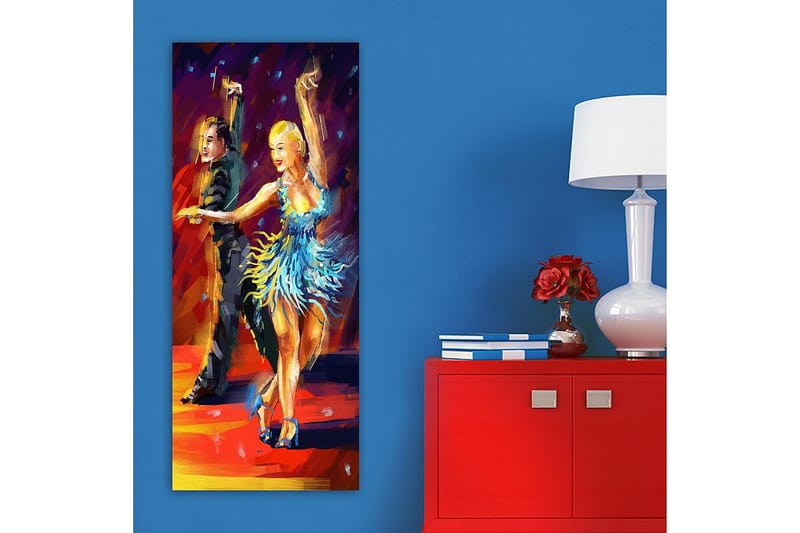 Canvasbilde DKY People Flerfarget - 50x120 cm - Interiør - Maleri & posters - Lerretsbilder