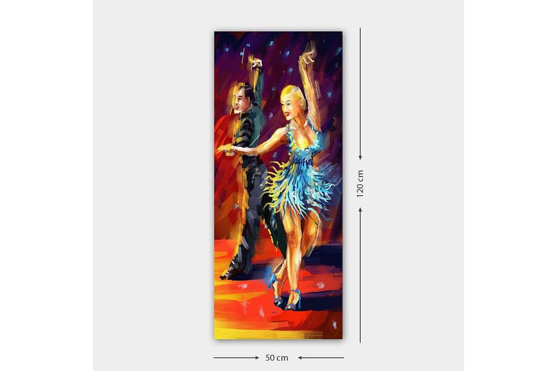 Canvasbilde DKY People Flerfarget - 50x120 cm - Interiør - Maleri & posters - Lerretsbilder