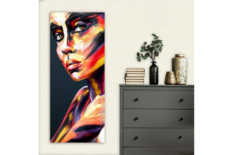 Canvasbilde DKY People Flerfarget - 50x120 cm - Interiør - Maleri & posters - Lerretsbilder