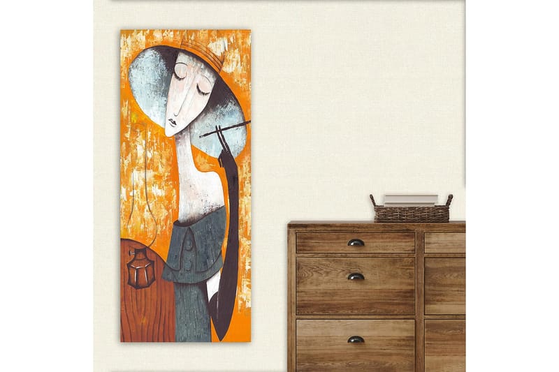 Canvasbilde DKY People Flerfarget - 50x120 cm - Interiør - Maleri & posters - Lerretsbilder
