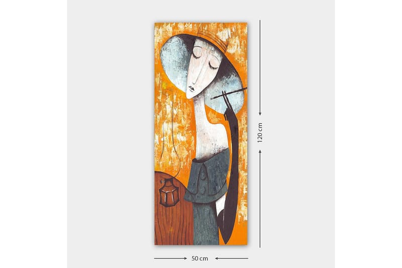 Canvasbilde DKY People Flerfarget - 50x120 cm - Interiør - Maleri & posters - Lerretsbilder