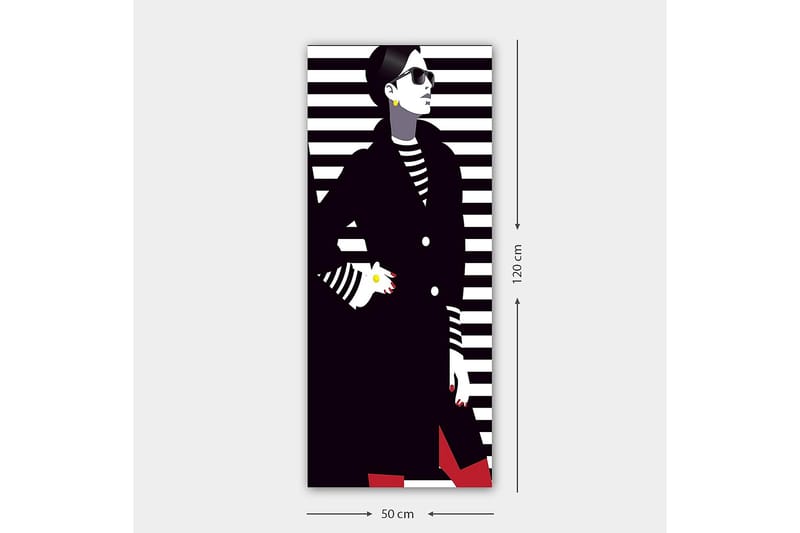 Canvasbilde DKY People Flerfarget - 50x120 cm - Interiør - Maleri & posters - Lerretsbilder
