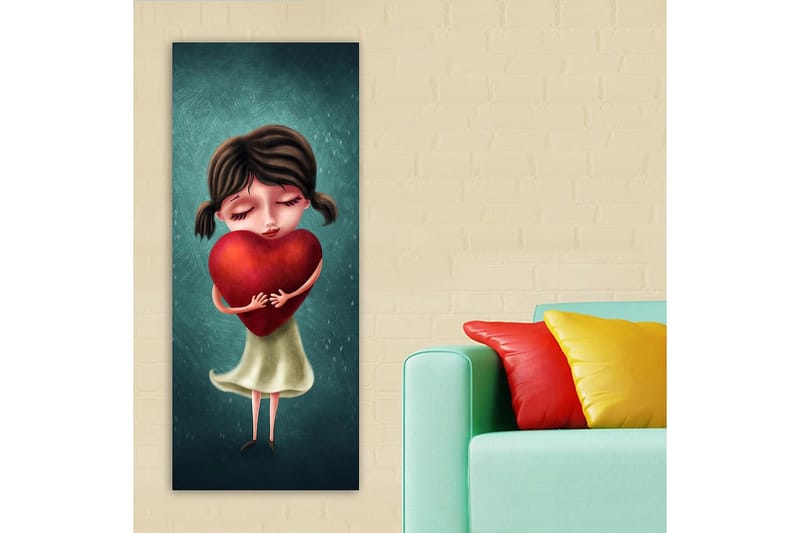 Canvasbilde DKY People Flerfarget - 50x120 cm - Interiør - Maleri & posters - Lerretsbilder