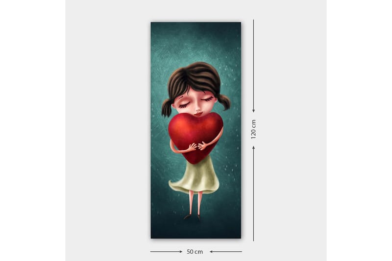 Canvasbilde DKY People Flerfarget - 50x120 cm - Interiør - Maleri & posters - Lerretsbilder