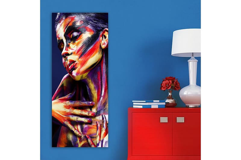 Canvasbilde DKY People Flerfarget - 50x120 cm - Interiør - Maleri & posters - Lerretsbilder