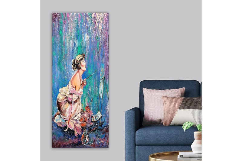 Canvasbilde DKY People Flerfarget - 50x120 cm - Interiør - Maleri & posters - Lerretsbilder