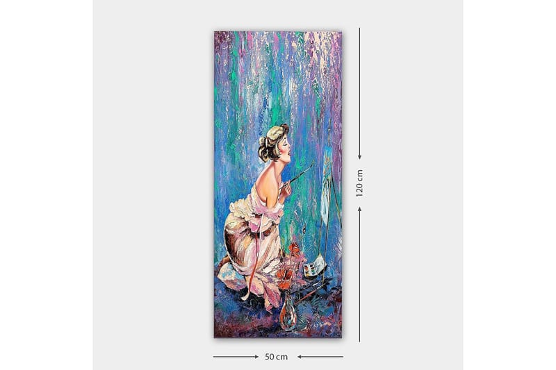 Canvasbilde DKY People Flerfarget - 50x120 cm - Interiør - Maleri & posters - Lerretsbilder