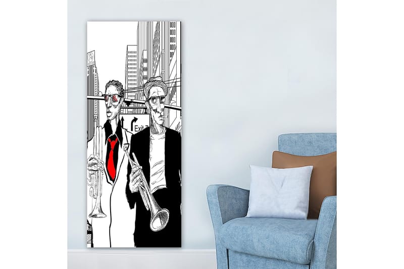 Canvasbilde DKY People Flerfarget - 50x120 cm - Interiør - Maleri & posters - Lerretsbilder
