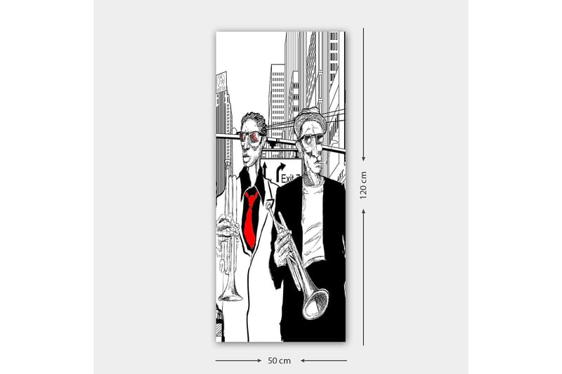 Canvasbilde DKY People Flerfarget - 50x120 cm - Interiør - Maleri & posters - Lerretsbilder