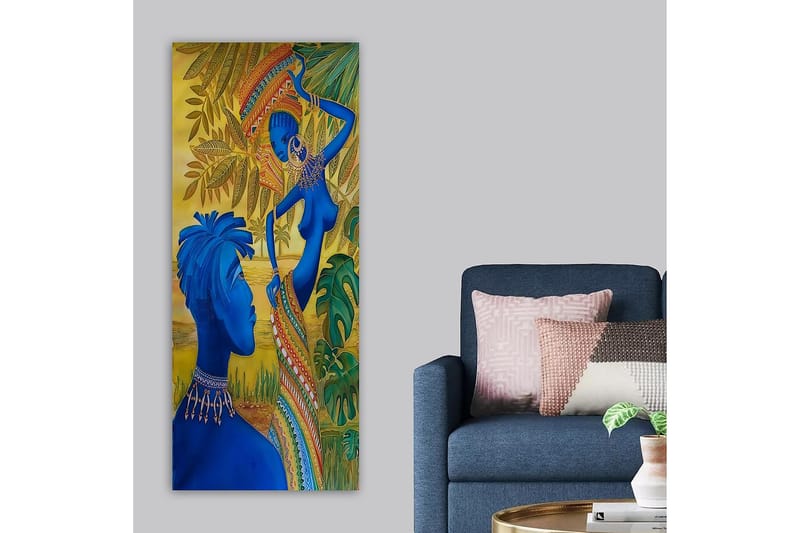 Canvasbilde DKY People Flerfarget - 50x120 cm - Interiør - Maleri & posters - Lerretsbilder