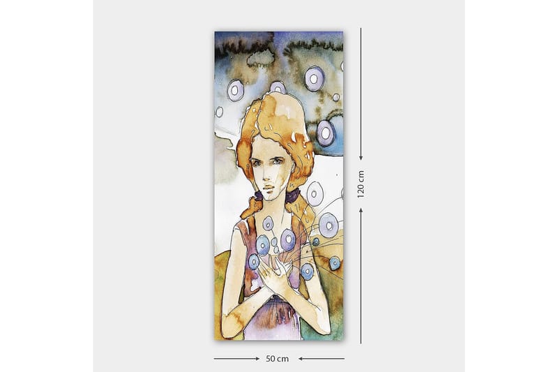 Canvasbilde DKY People Flerfarget - 50x120 cm - Interiør - Maleri & posters - Lerretsbilder