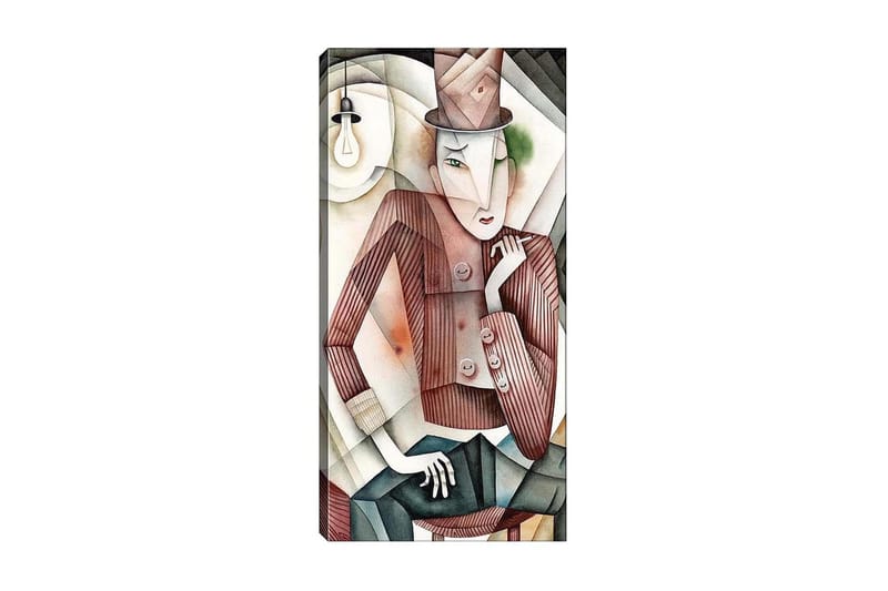 Canvasbilde DKY People Flerfarget - 50x120 cm - Interiør - Maleri & posters - Lerretsbilder
