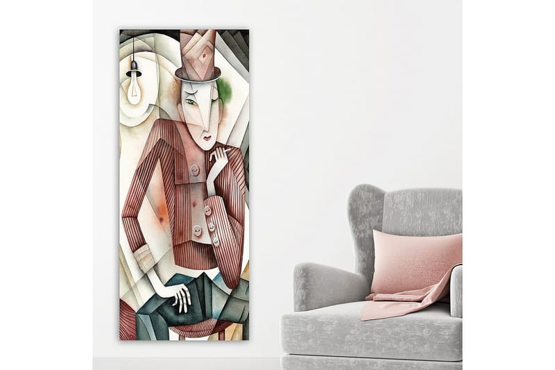 Canvasbilde DKY People Flerfarget - 50x120 cm - Interiør - Maleri & posters - Lerretsbilder
