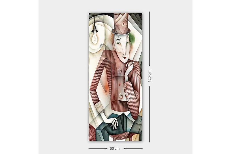 Canvasbilde DKY People Flerfarget - 50x120 cm - Interiør - Maleri & posters - Lerretsbilder