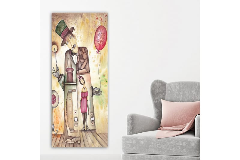 Canvasbilde DKY People Flerfarget - 50x120 cm - Interiør - Maleri & posters - Lerretsbilder