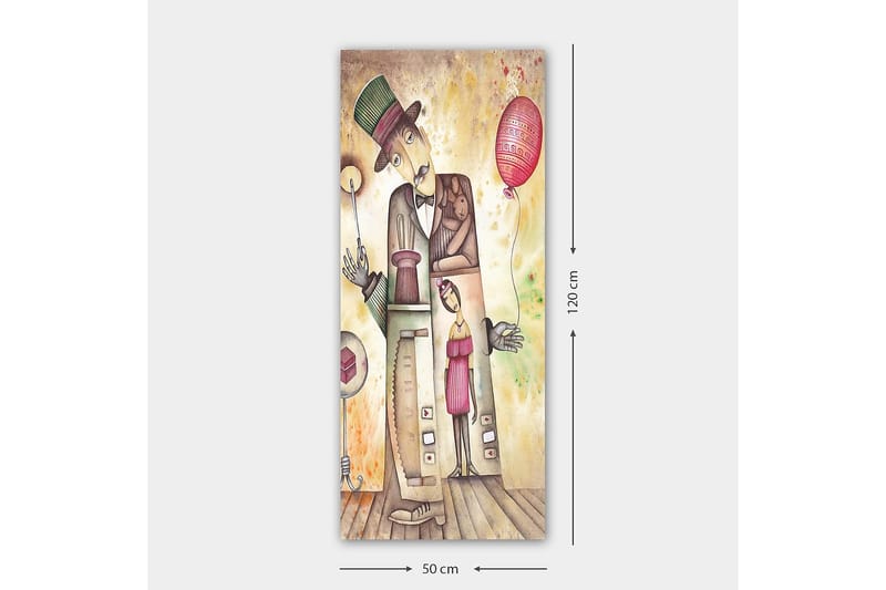 Canvasbilde DKY People Flerfarget - 50x120 cm - Interiør - Maleri & posters - Lerretsbilder