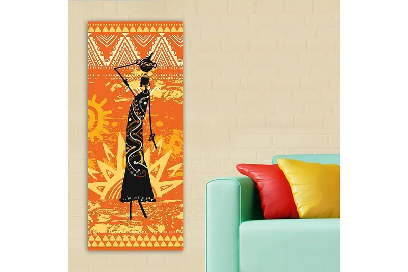 Canvasbilde DKY People Flerfarget - 50x120 cm - Interiør - Maleri & posters - Lerretsbilder