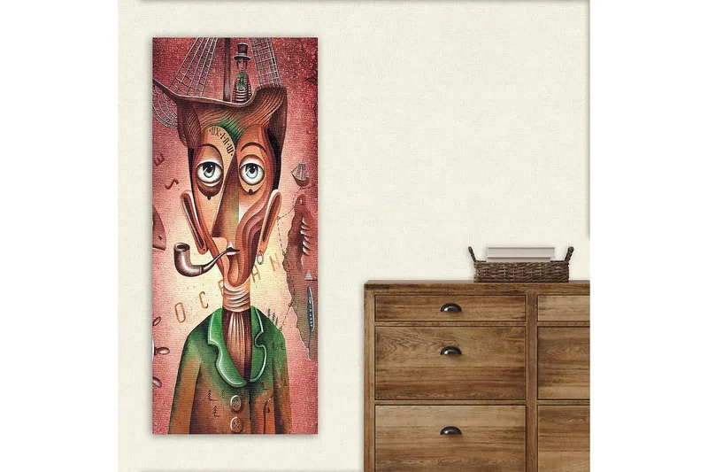 Canvasbilde DKY People Flerfarget - 50x120 cm - Interiør - Maleri & posters - Lerretsbilder