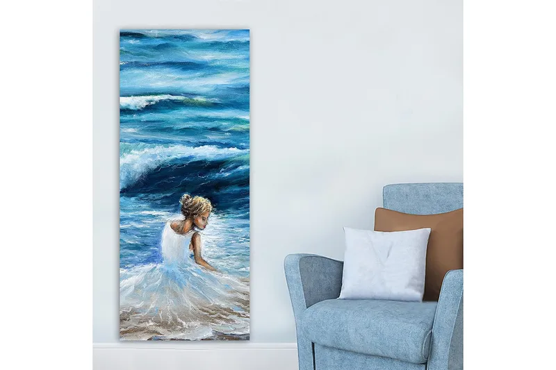 Canvasbilde DKY People Flerfarget - 50x120 cm - Interiør - Maleri & posters - Lerretsbilder