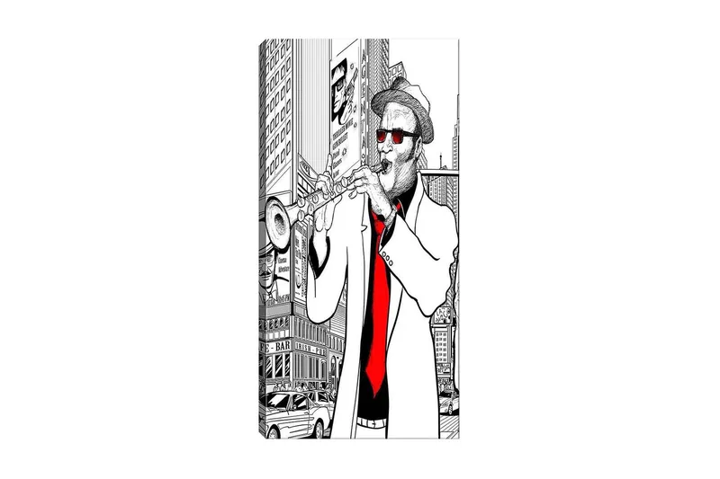 Canvasbilde DKY People Flerfarget, 50x120 cm