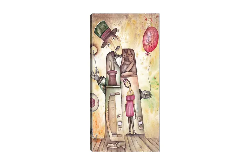 Canvasbilde DKY People Flerfarget, 50x120 cm