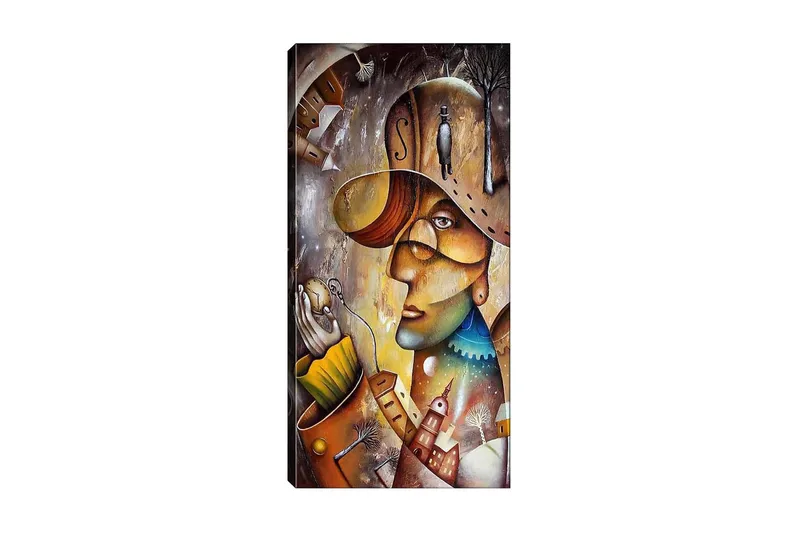 Canvasbilde DKY People Flerfarget, 50x120 cm