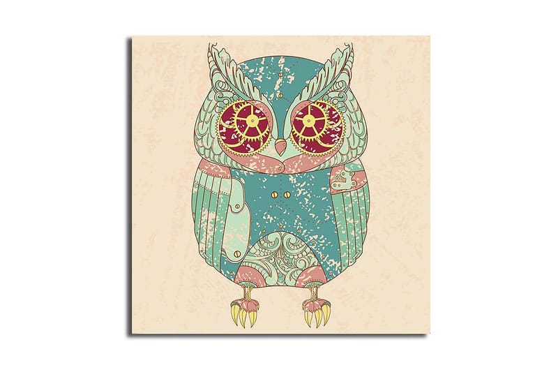 Canvasbilde Flerfarget - 44x54 cm - Interiør - Maleri & posters - Lerretsbilder