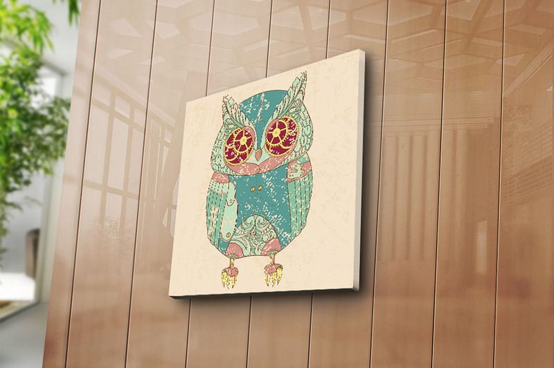 Canvasbilde Flerfarget - 44x54 cm - Interiør - Maleri & posters - Lerretsbilder