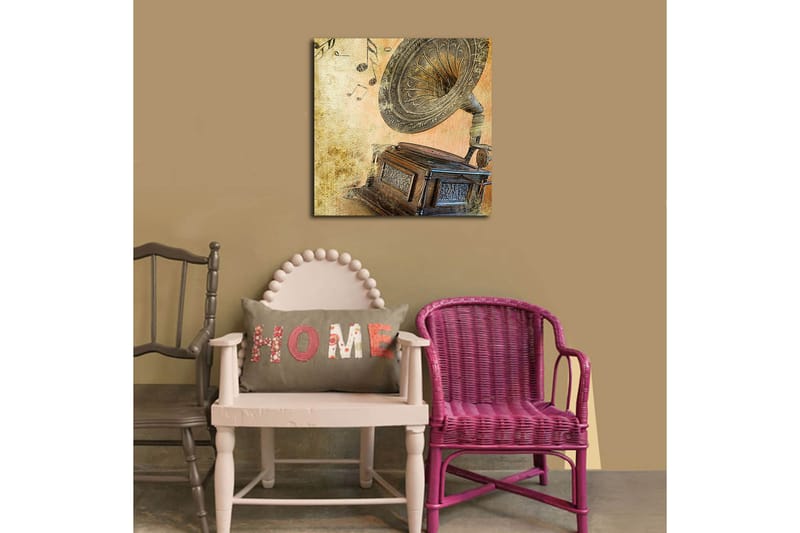 Canvasbilde Flerfarget - 44x54 cm - Interiør - Maleri & posters - Lerretsbilder