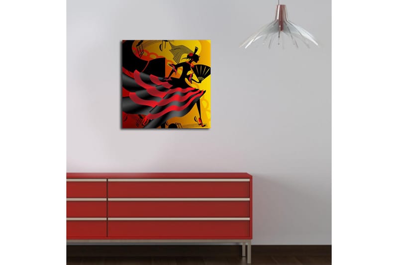 Canvasbilde Flerfarget - 44x54 cm - Interiør - Maleri & posters - Lerretsbilder
