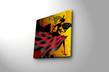Canvasbilde Flerfarget - 44x54 cm - Interiør - Maleri & posters - Lerretsbilder