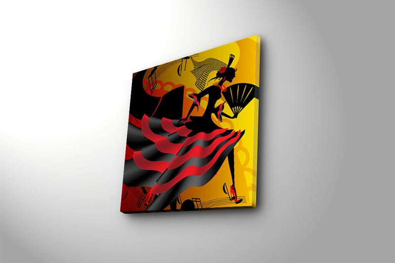 Canvasbilde Flerfarget - 44x54 cm - Interiør - Maleri & posters - Lerretsbilder