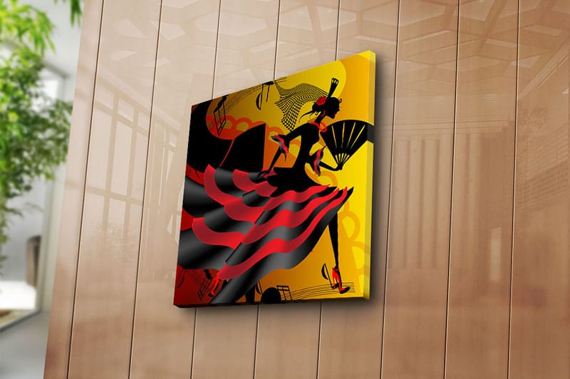Canvasbilde Flerfarget - 44x54 cm - Interiør - Maleri & posters - Lerretsbilder