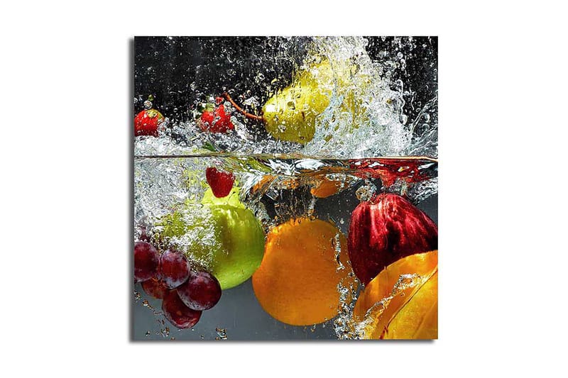 Canvasbilde Flerfarget - 44x54 cm - Interiør - Maleri & posters - Lerretsbilder