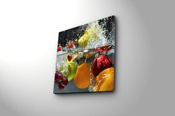 Canvasbilde Flerfarget - 44x54 cm - Interiør - Maleri & posters - Lerretsbilder
