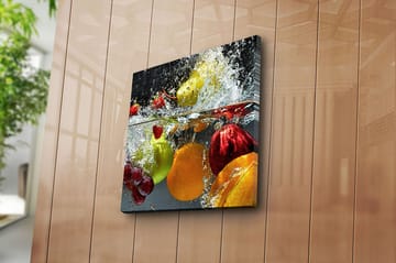 Canvasbilde Flerfarget - 44x54 cm - Interiør - Maleri & posters - Lerretsbilder