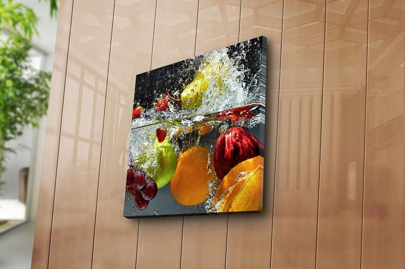 Canvasbilde Flerfarget - 44x54 cm - Interiør - Maleri & posters - Lerretsbilder