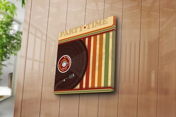 Canvasbilde Flerfarget - 44x54 cm - Interiør - Maleri & posters - Lerretsbilder