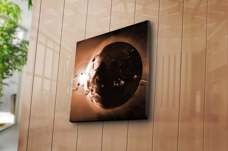 Canvasbilde Flerfarget - 44x54 cm - Interiør - Maleri & posters - Lerretsbilder