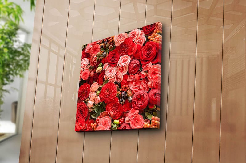 Canvasbilde Flerfarget - 44x54 cm - Interiør - Maleri & posters - Lerretsbilder