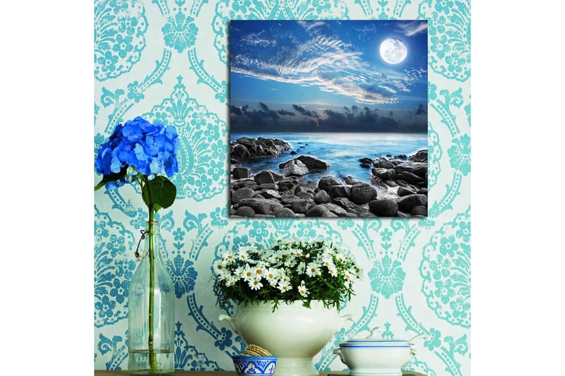 Canvasbilde Flerfarget - 44x54 cm - Interiør - Maleri & posters - Lerretsbilder
