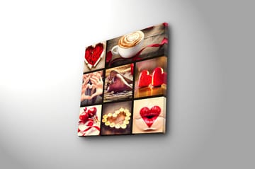 Canvasbilde Flerfarget - 44x54 cm - Interiør - Maleri & posters - Lerretsbilder