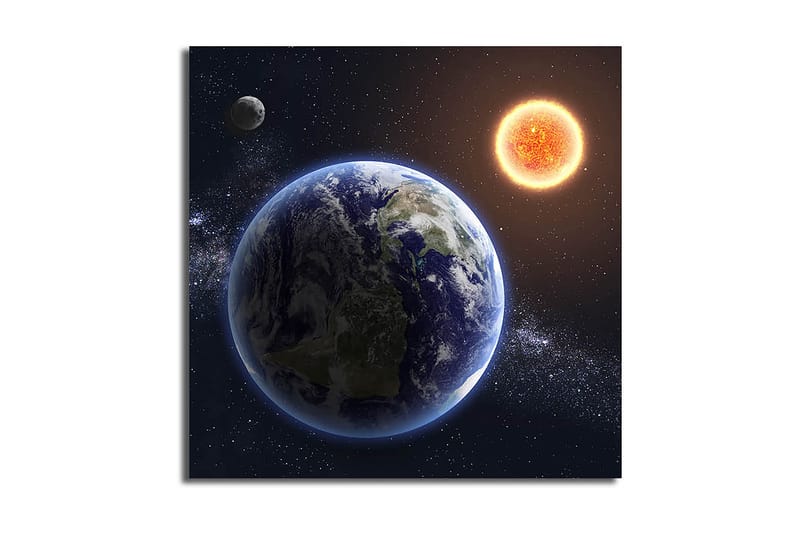 Canvasbilde Flerfarget - 44x54 cm - Interiør - Maleri & posters - Lerretsbilder